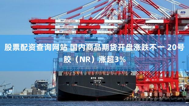 股票配资查询网站 国内商品期货开盘涨跌不一 20号胶（NR）涨超3%